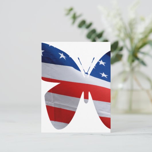 vlinder briefkaart (Staand voorkant)