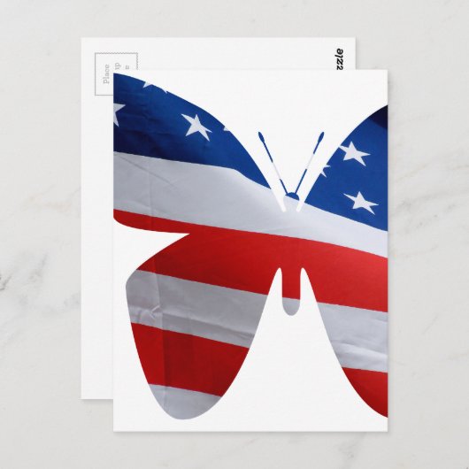 vlinder briefkaart (Voorkant / Achterkant)