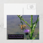 Vlinder Briefkaart (Voorkant / Achterkant)