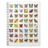 vlinder  briefkaart ephemera collage notitieboek (Voorkant)