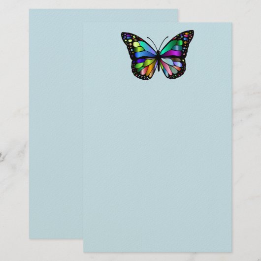 VLINDER BRIEFpapier (Voorkant / Achterkant)