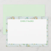 vlinder-Briefpapier Notitiekaartje (Voorkant / Achterkant)