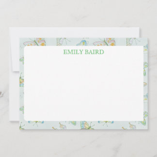 vlinder-Briefpapier Notitiekaartje