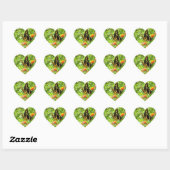 Vlinder Bright Heart Shaped Sticker (Vel)