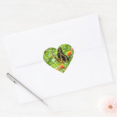 Vlinder Bright Heart Shaped Sticker (Envelop)