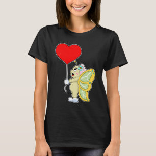 Vlinder Bruid Hart Trouwen T-shirt