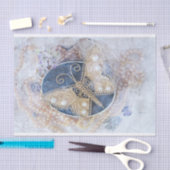 Vlinder Bruidsboeket Witte Goud Decoupage Tissuepapier (Craft)