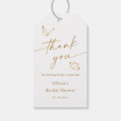 Vlinder Bruidsfeest Dank Je Favoriet Cadeaulabel (Voorkant)