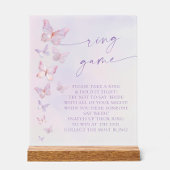 Vlinder Bruidsjurk Ring spel Acryl Bord