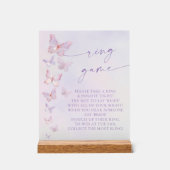 Vlinder Bruidsmeisjes Bruiloft Ring spel Acryl Bord (Voorkant)