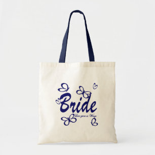 Vlinder bruiloft / bruid tote bag