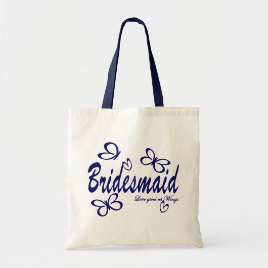 Vlinder bruiloft / bruidsmeisje tote bag (Voorkant)