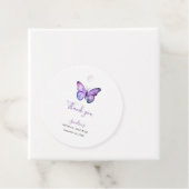 Vlinder Bruiloft Elegant Dank je Script  Bedankjes Labels (In situ)