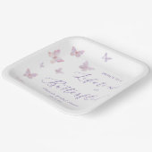 Vlinder Bruiloft Feest  Papieren Bordje (Gebogen)