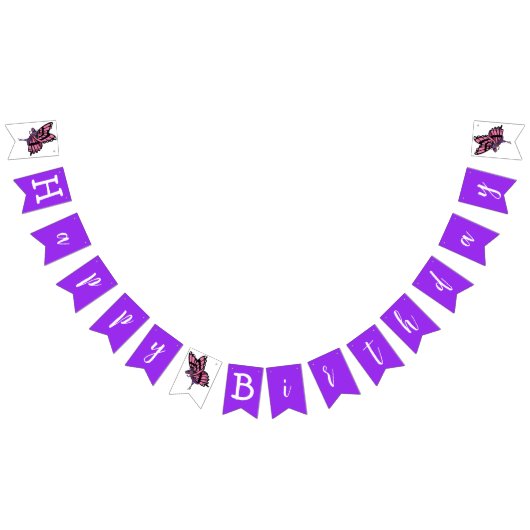 Vlinder bunting banner (Alle)