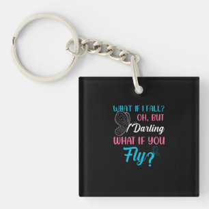 Vlinder Cadeau Wat Als Je Vliegt Sleutelhanger