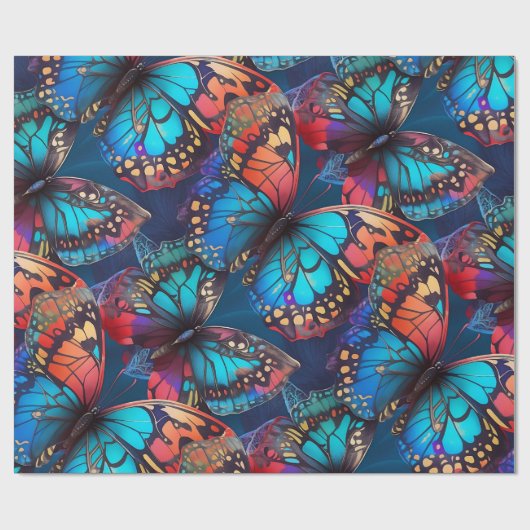 vlinder cadeaupapier (Vlak)