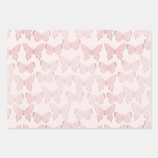 Vlinder cadeaupapier (Voorkant 3)