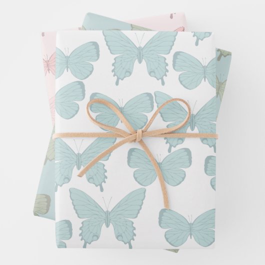 Vlinder cadeaupapier (In situ)