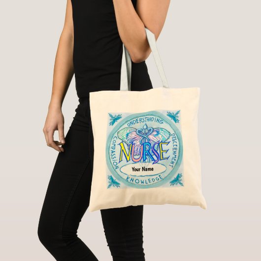 Vlinder caduceus verpleegster tote bag (Voorkant (product))