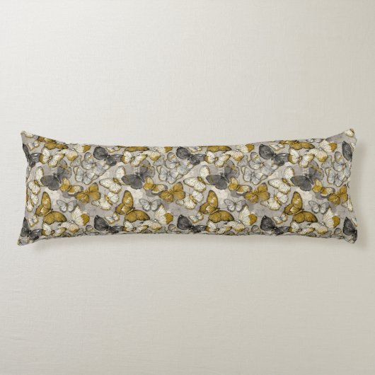 Vlinder Camo Botanische Esthetische Decor Boho Wig Lichaamskussen (Voorkant)