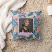 Vlinder Camo Moeder Foto Nursery Decor Tijdloos Kussen (Deken)