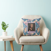 Vlinder Camo Moeder Foto Nursery Decor Tijdloos Kussen (Stoel)