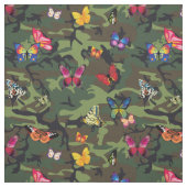 vlinder camouflage stof (Swatch)