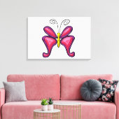 Vlinder Canvas Afdruk (Insitu (Woonkamer))