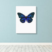 vlinder canvas afdruk (Insitu (Houten vloer))