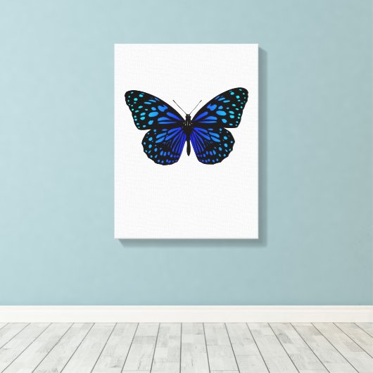 vlinder canvas afdruk (Insitu (Houten vloer))