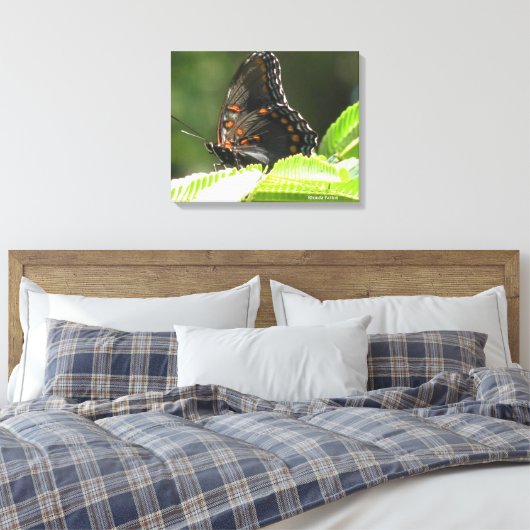 vlinder canvas afdruk (Insitu (Slaapkamer))