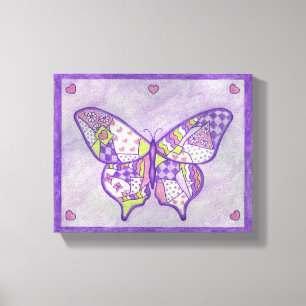 Vlinder Canvas Kunstprint Afdruk