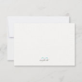 Vlinder Canvas-reactiekaart Kaart (Achterkant)