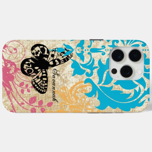 vlinder Case-Mate iPhone case (Achterkant (horizontaal))