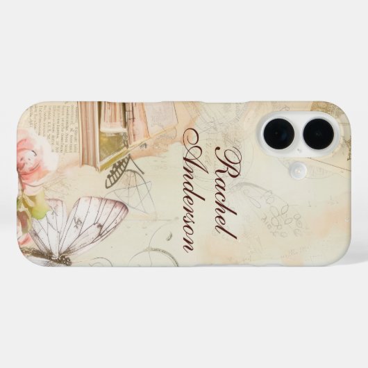 vlinder Case-Mate iPhone case (Achterkant (horizontaal))