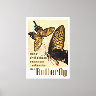 vlinder citaten canvas print