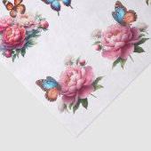 Vlinder Clip-Art Illustratie Decoupage met bloemen Tissuepapier (Detail)