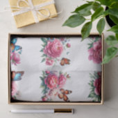 Vlinder Clip-Art Illustratie Decoupage met bloemen Tissuepapier (Geschenk)