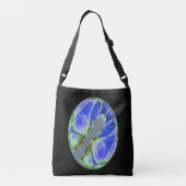 Vlinder Cocon Fractal Crossbody Tas (Achterkant)