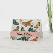 Vlinder Collectie Antiek Vlinders Bedankkaart (Voorkant)