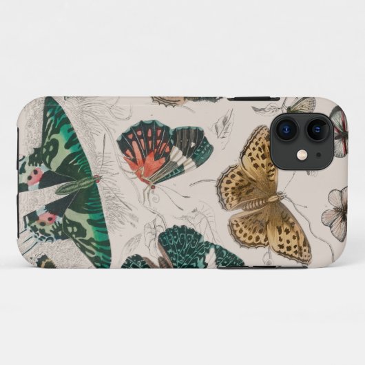 Vlinder Collectie Antiek Vlinders Case-Mate iPhone Case (Achterkant (horizontaal))