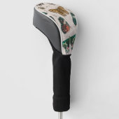 Vlinder Collectie Antiek Vlinders Golfheadcover (Schuin)