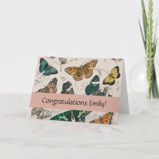 Vlinder Collectie Antiek Vlinders Kaart (Voorkant)