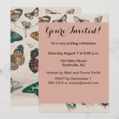 Vlinder Collectie Antiek Vlinders Kaart (Voorkant / Achterkant)