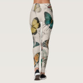 Vlinder Collectie Antiek Vlinders Leggings (Achterkant)
