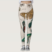 Vlinder Collectie Antiek Vlinders Leggings (Voorkant)