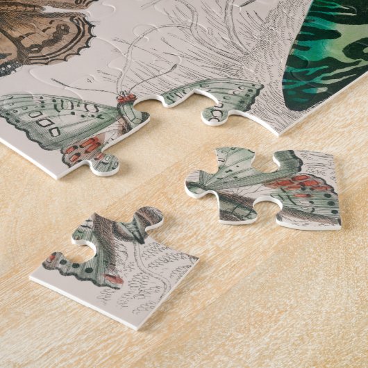 Vlinder Collectie Antiek Vlinders Legpuzzel (Zijkant)