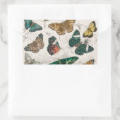 Vlinder Collectie Antiek Vlinders Rechthoekige Sticker (Tas)