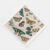 Vlinder Collectie Antiek Vlinders Servet (Hoek)